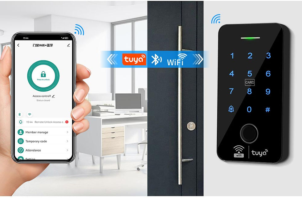 Thumbnail: WiFi Tuya Fingerprint Access Controller Outdoor Waterproof Standalone RFID Keypa