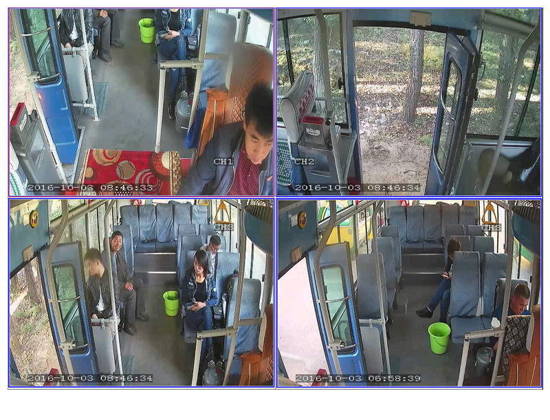 Thumbnail: AHD 500GB Hard Disk Vehicle Dvr Kits 4CH Video Input HDD GPS Mobile Car Dvr With