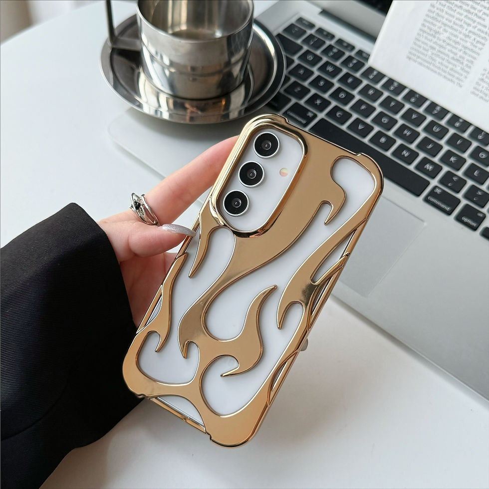 Thumbnail: New 3D Flame pattern Case For Samsung Galaxy S24 S23 S22 Ultra A55 A16 A54 A06 A