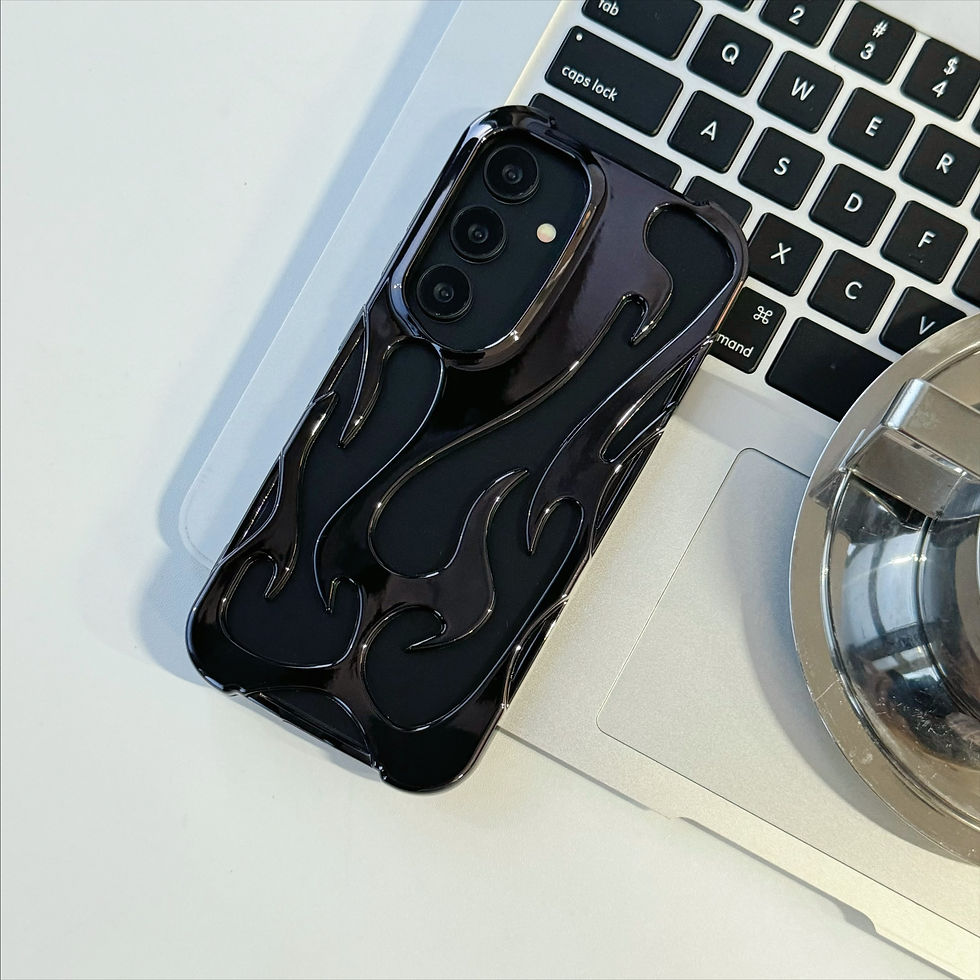 Thumbnail: New 3D Flame pattern Case For Samsung Galaxy S24 S23 S22 Ultra A55 A16 A54 A06 A