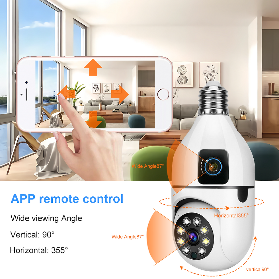 Miniatura: LLSEE V380 Pro, dual lens, 8MP, high-definition light bulb CCTV camera, wireless