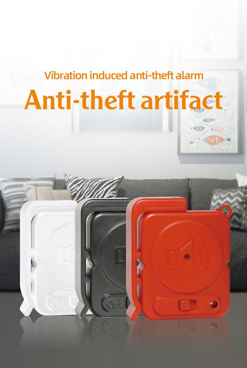 Thumbnail: KERUI Wireless Vibration Alarm Sensors 120dB Ultra-Slim Detector Anti-theft Burg