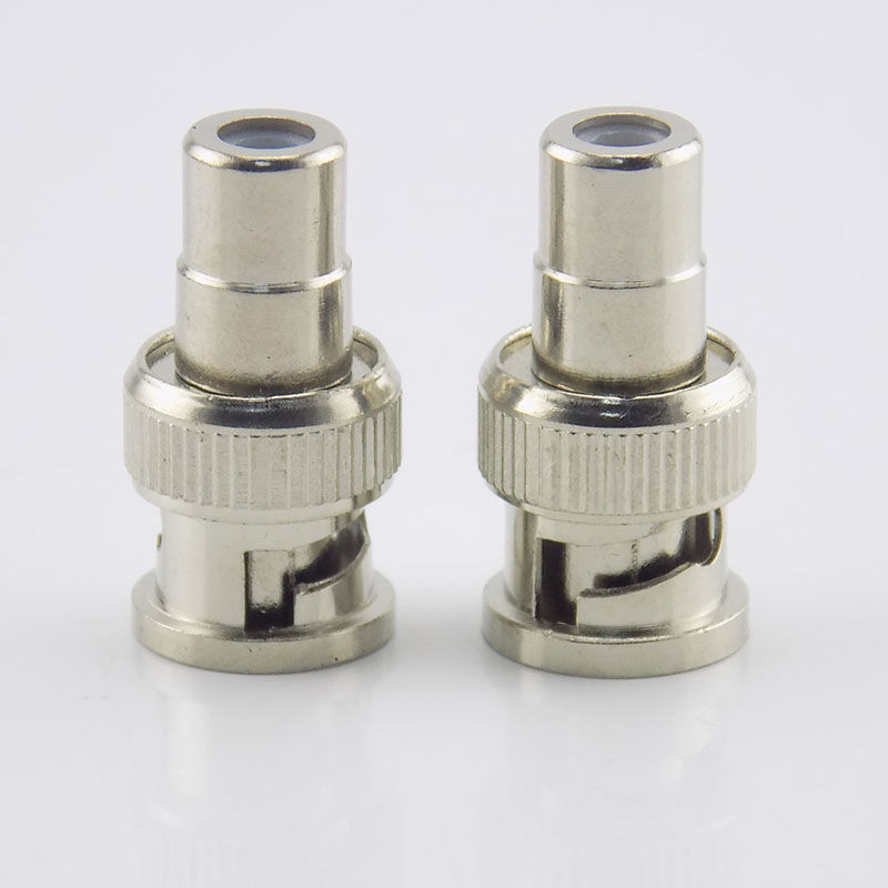 Thumbnail: 1pc/10pcs BNC male TO RCA female Plug COAX Adapter Connector plug F/M Couple for