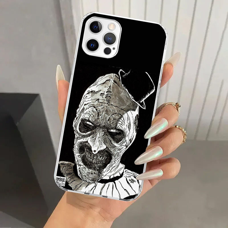 Thumbnail: Horror Movie Terrifier Phone Case for Iphone 16 15 14 13 12 Mini 11 Pro Max X XS