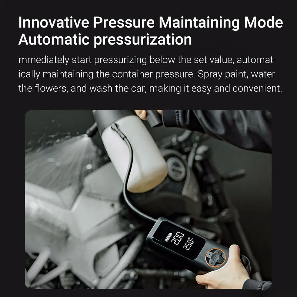 Thumbnail: Xiaomi QiCYCLE Wireless Inflation Pump P1 Portable Car Compressor Pump for Car B