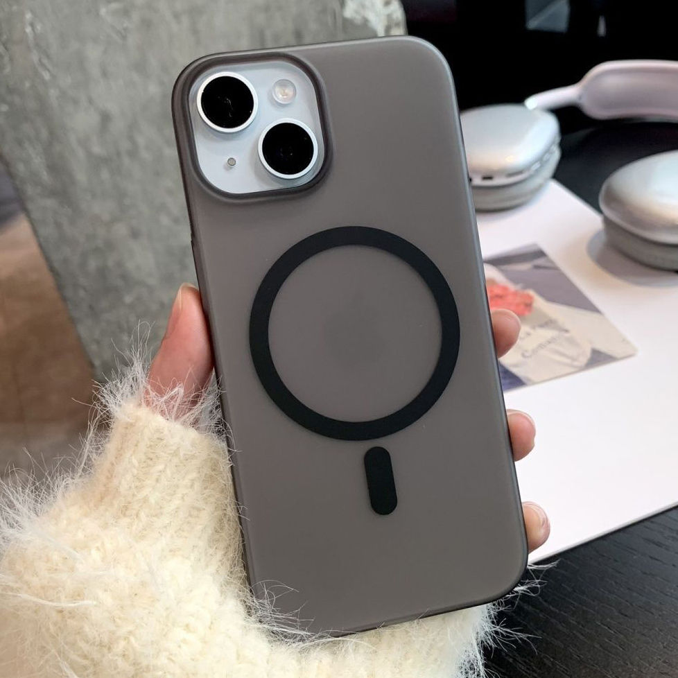 Thumbnail: Magnetic Matte Bumper For Magsafe Case For iPhone 16 15 14 Plus 13 12 11 Pro Max