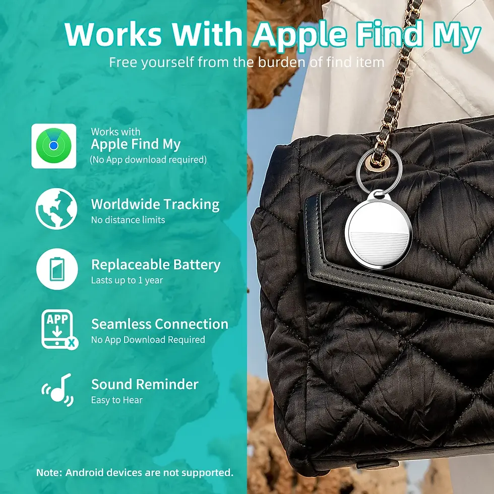 Thumbnail: XIAOMI MIJIA Mini GPS Tracker For Apple iOS System Find My APP Air Tag Child Fin