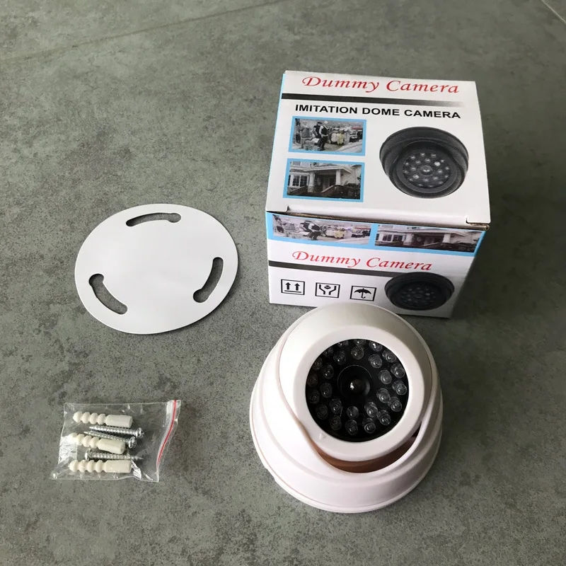 Thumbnail: Creative Red Led Fake Camera Black/White Conch Dummy Power Via 3AA Battery Surve