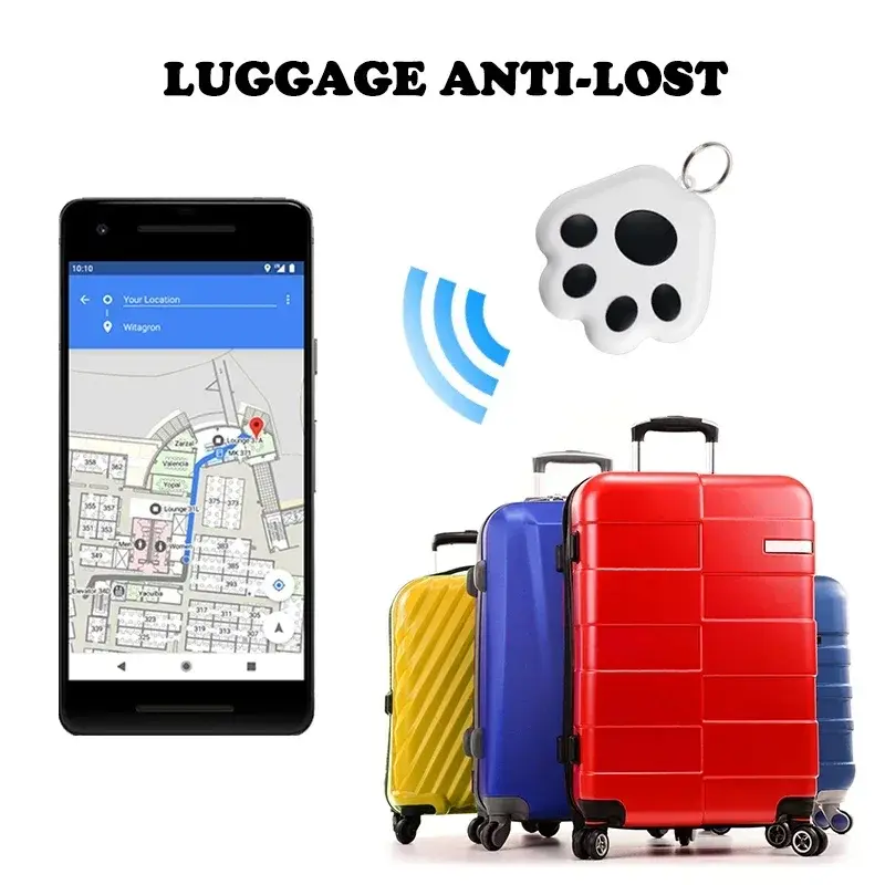 Thumbnail: Dog Paw Mini GPS Tracker Cat Dogs Children Elderly Anti Lost Device Intelligent 