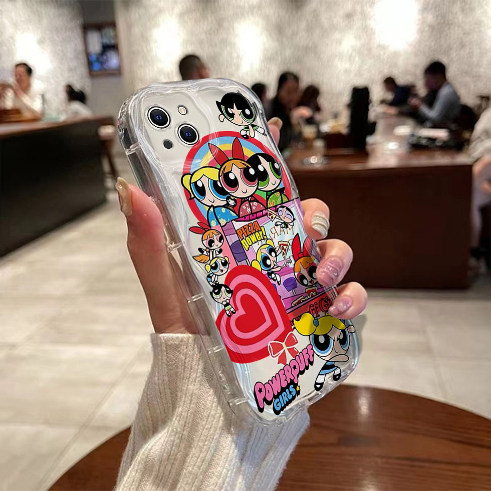 Thumbnail: Brave The P-Powerpuffs Girls 3D Wave Case For Samsung A73 A72 A71 A55 A54 A53 A3