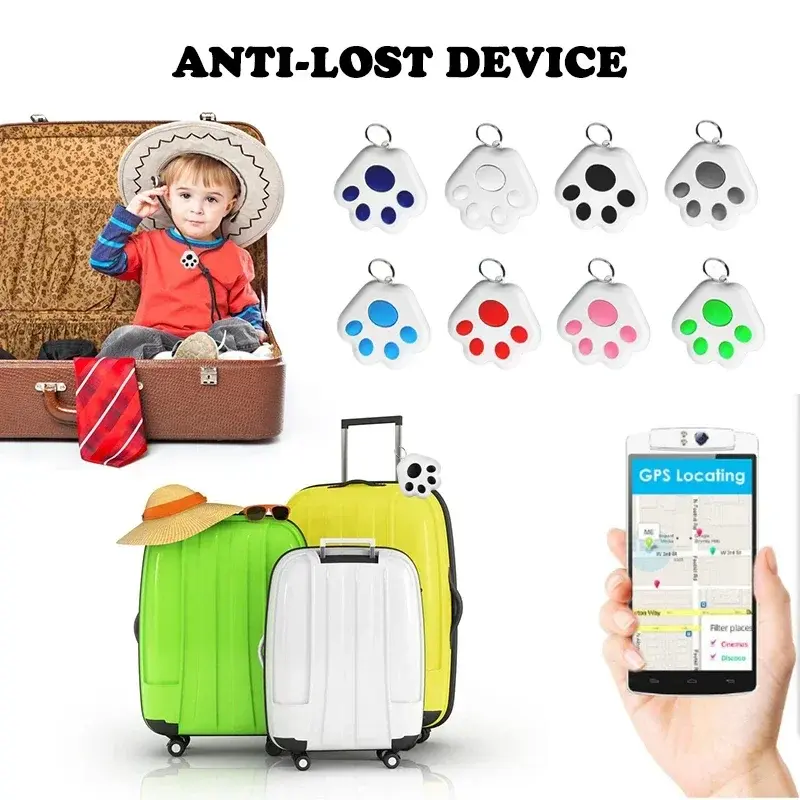 Thumbnail: Dog Paw Mini GPS Tracker Cat Dogs Children Elderly Anti Lost Device Intelligent 