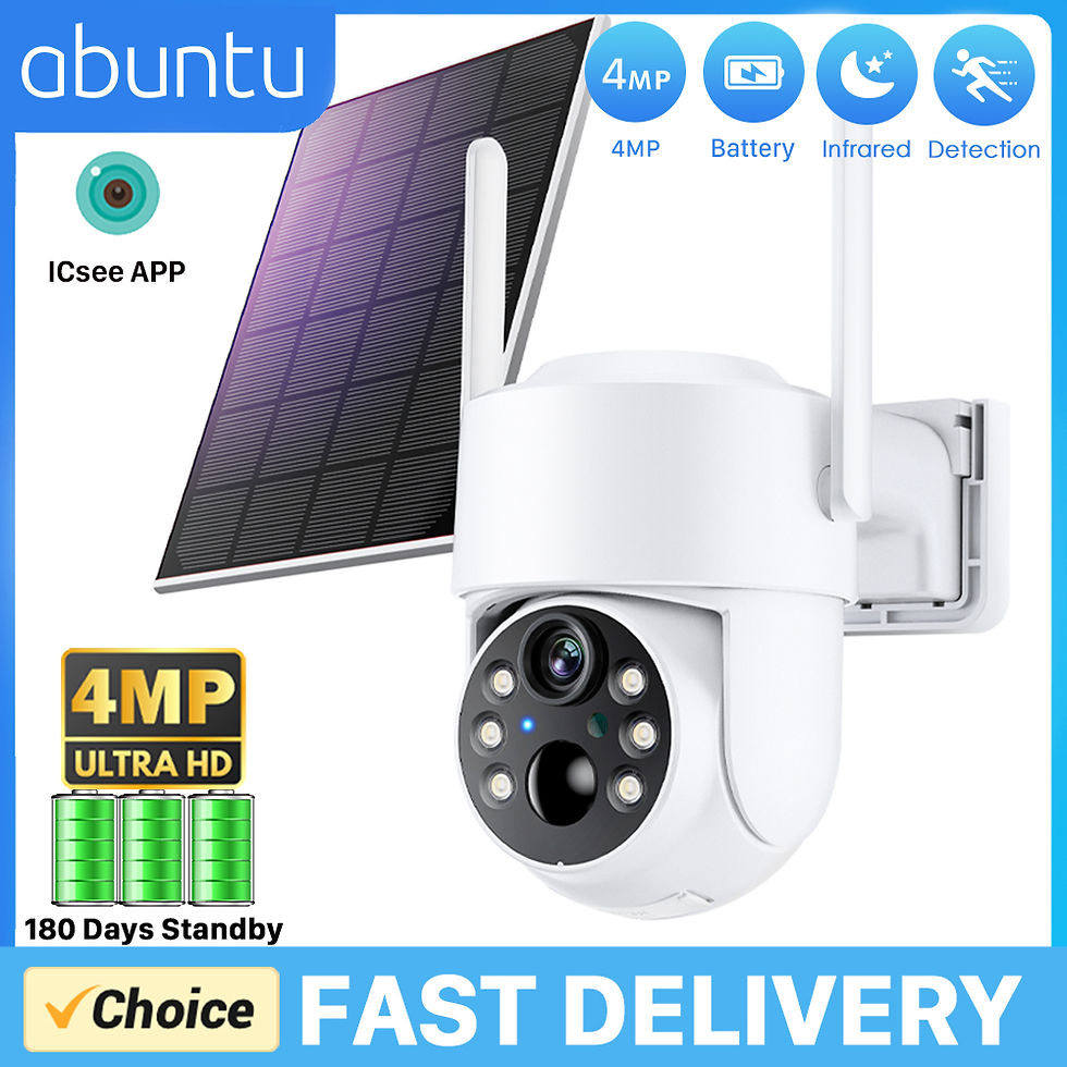 Thumbnail: 4MP HD PTZ Wifi Camera Soalr Outdoor Rechargeable Battery Wireless Security Came