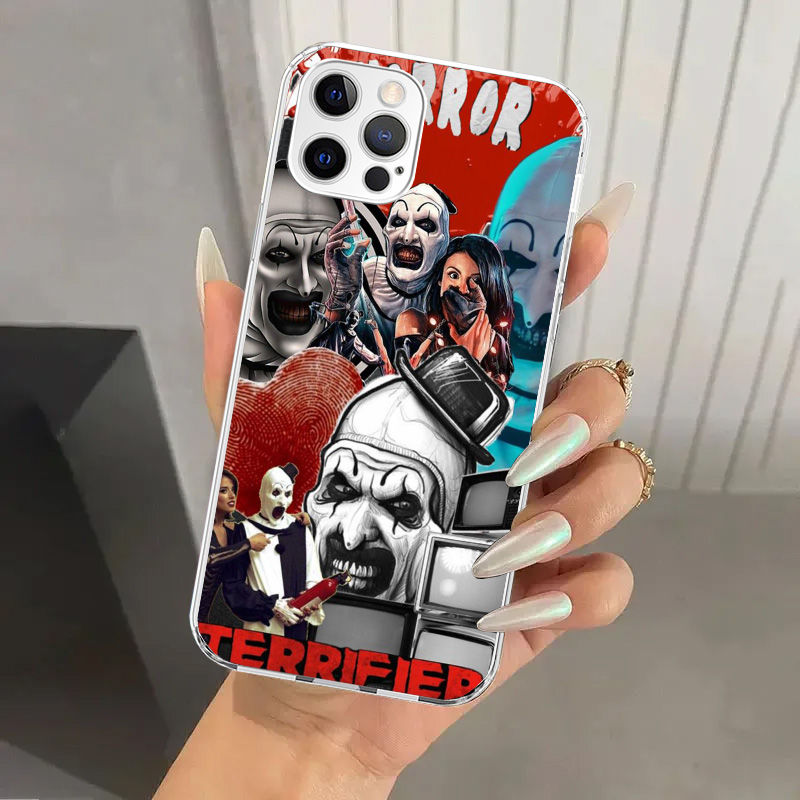 Thumbnail: Horror Movie Terrifier Phone Case for Iphone 16 15 14 13 12 Mini 11 Pro Max X XS
