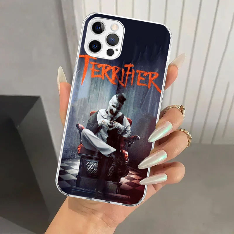 Thumbnail: Horror Movie Terrifier Phone Case for Iphone 16 15 14 13 12 Mini 11 Pro Max X XS