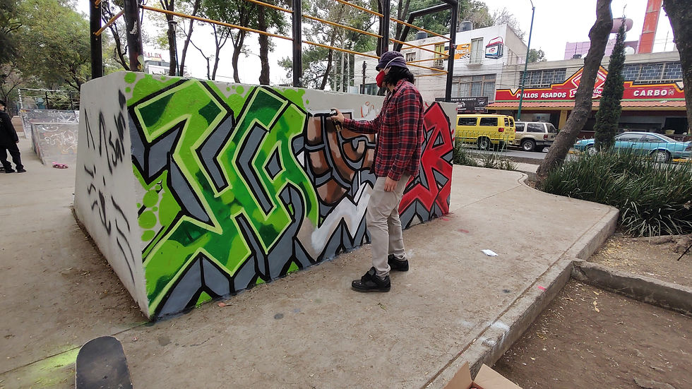 Hamer, graffiti, graffiti ilegal, CDMX