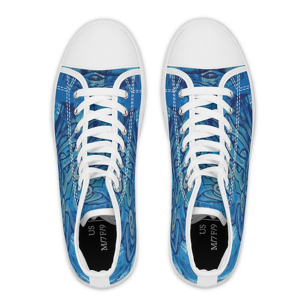 Thumbnail: Tiki Blues Women's High Top Sneakers