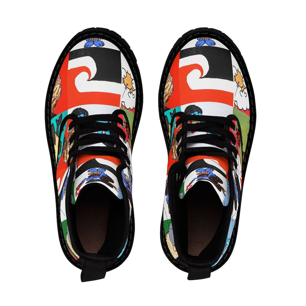 Thumbnail: Kiwiana Smurfs Men's Canvas Boots