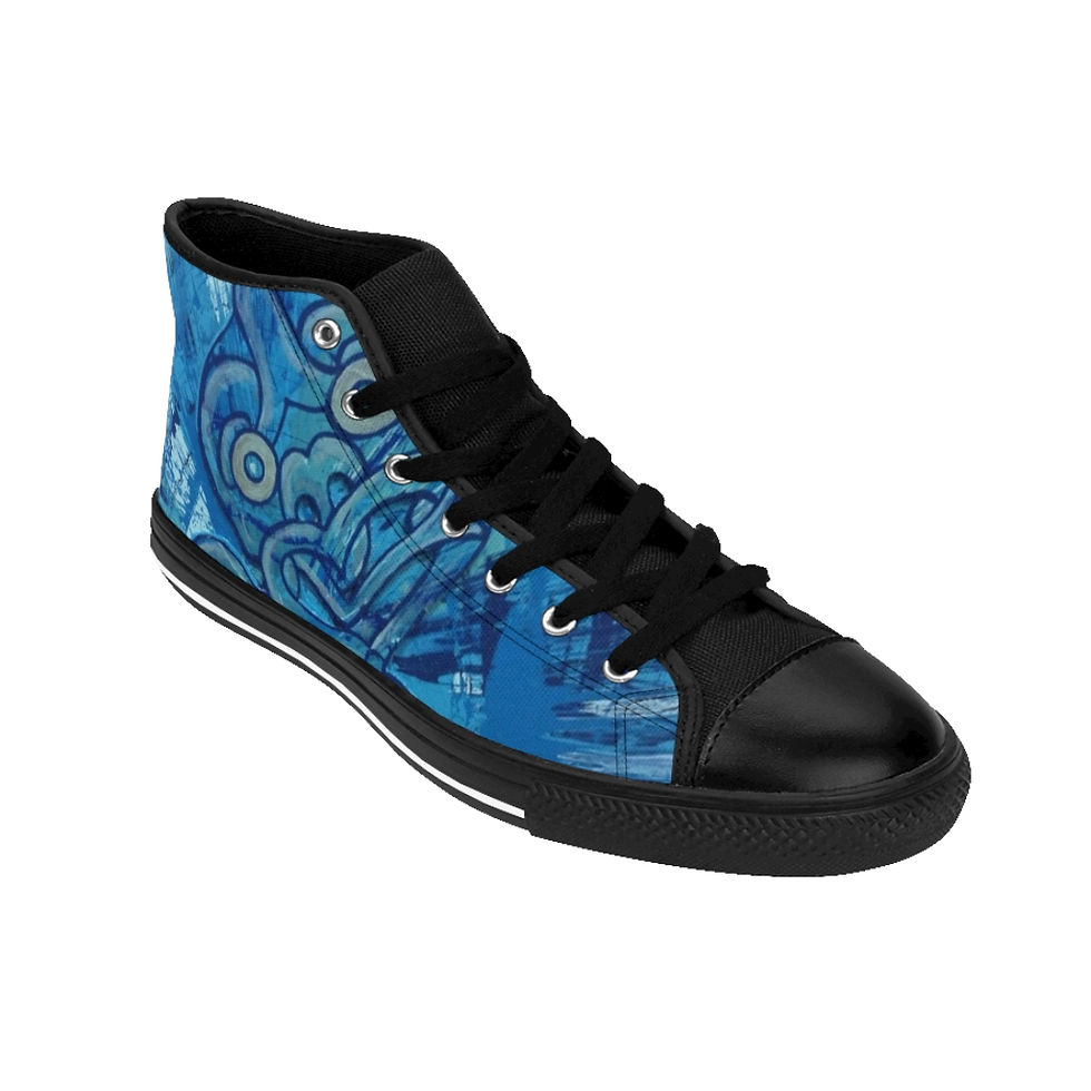 Thumbnail: Tiki Blues Men's High-top Sneakers