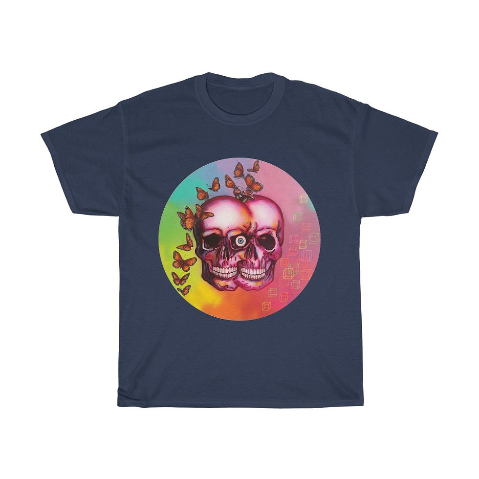 Thumbnail: Psychedelic Ascension - Unisex Heavy Cotton Tee
