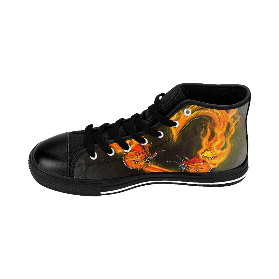 Thumbnail: Twin Flame Women's High-top Sneakers