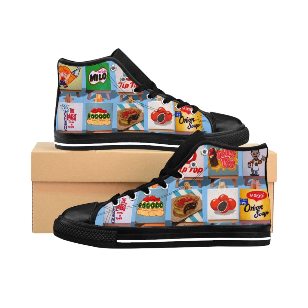 Kiwiana Cut outs blue Men's High-top Sneakers