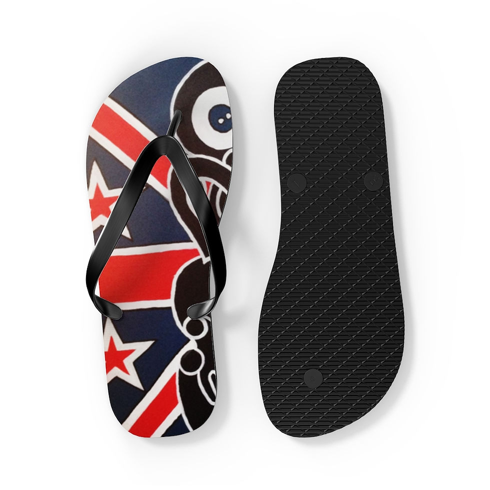 Thumbnail: NZ Flag Tiki Flip Flops