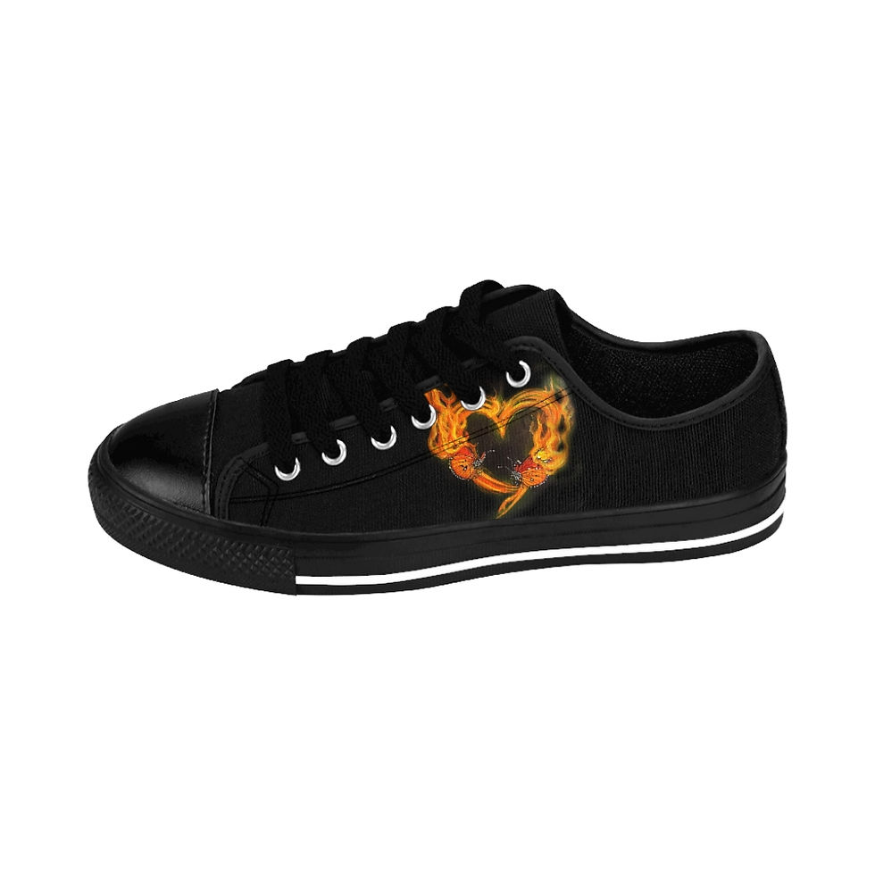 Thumbnail: Twin Flame Black Women's Sneakers