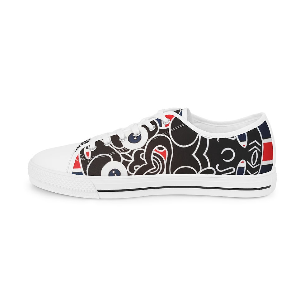 Thumbnail: NZ Flag Tiki Men's Low Top Sneakers