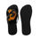 Thumbnail: Twin Flame Black Unisex Flip-Flops
