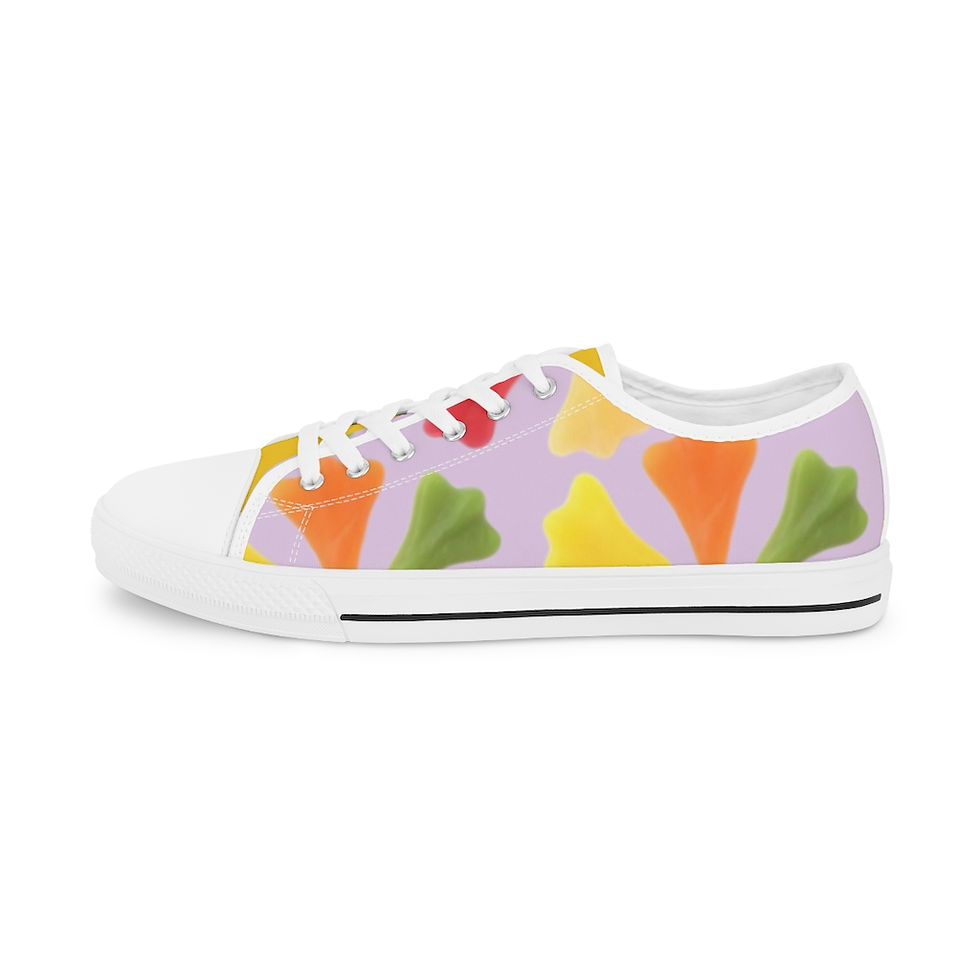 Thumbnail: Jet Planes Yellow Men's Low Top Sneakers