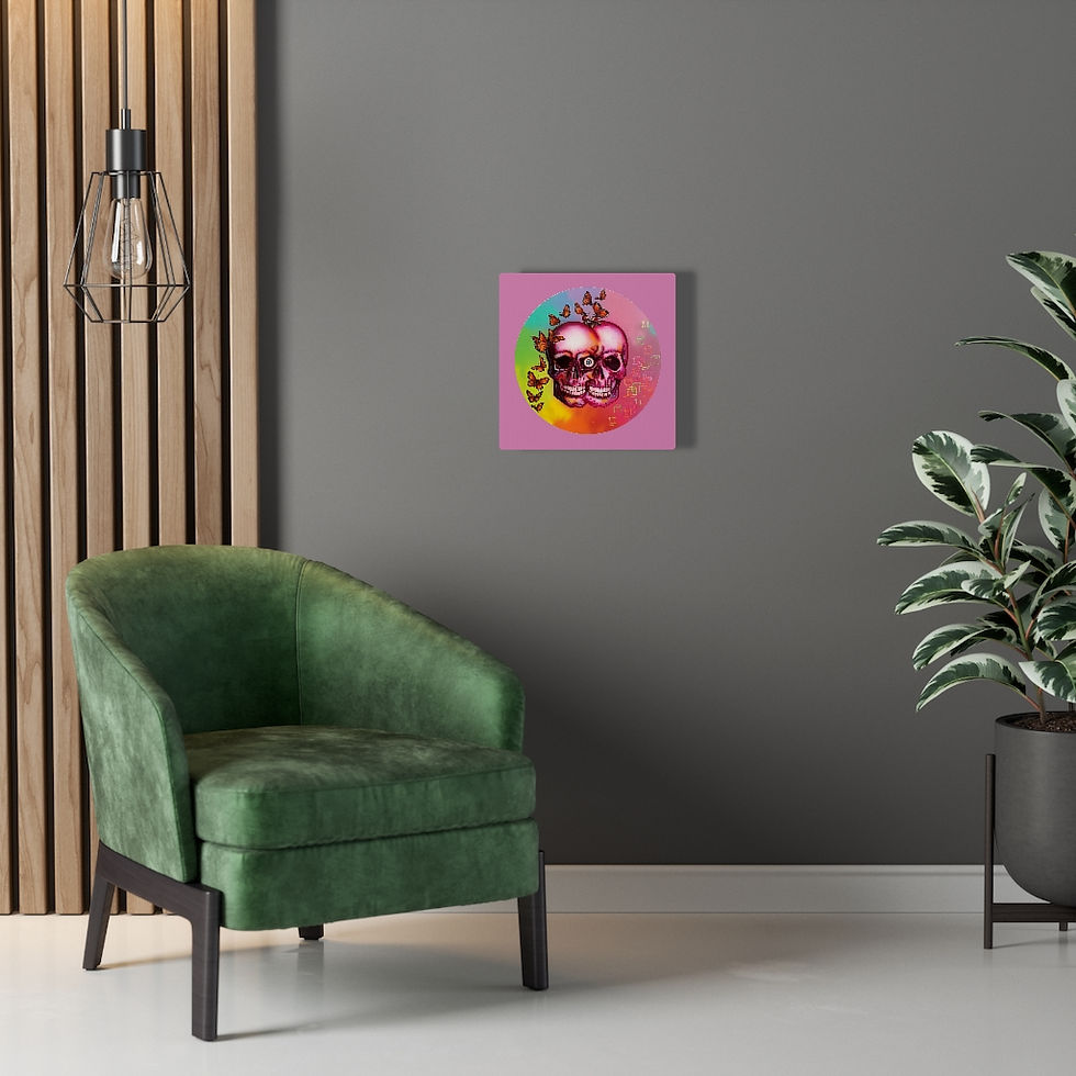 Thumbnail: Psychedelic Phoenix Ascension - Canvas Gallery Wraps