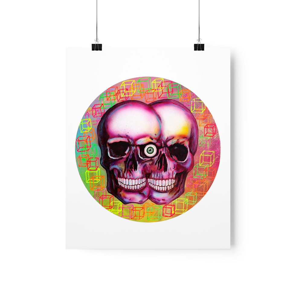 Thumbnail: Psychedelic Ascension - Premium Matte Vertical Posters
