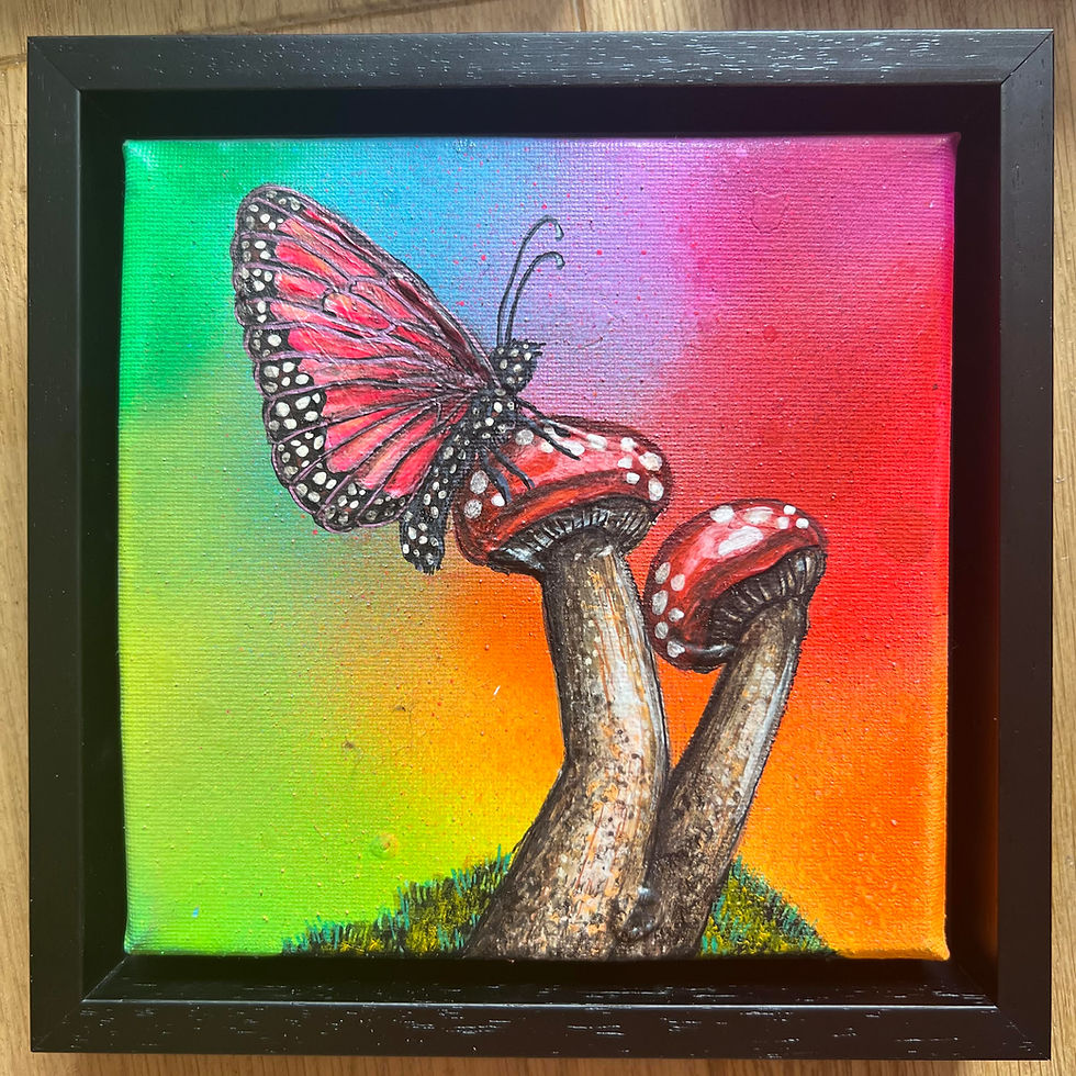 Thumbnail: Beyond the Veil: Exploring the Rainbow Butterfly's 5D Realm