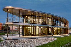 Ein Bürogebäude mit besonderer Form