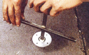 消雪パイプの取付