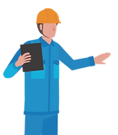 worker giving instructions
