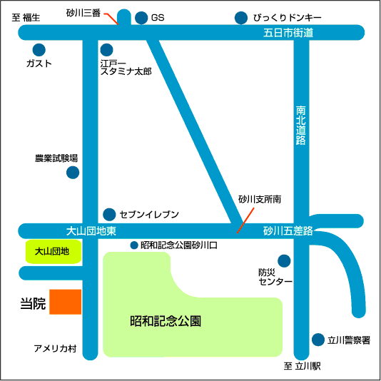 重城内科クリニックの地図