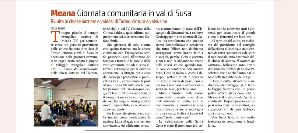 Giornata comuntaria Meana
