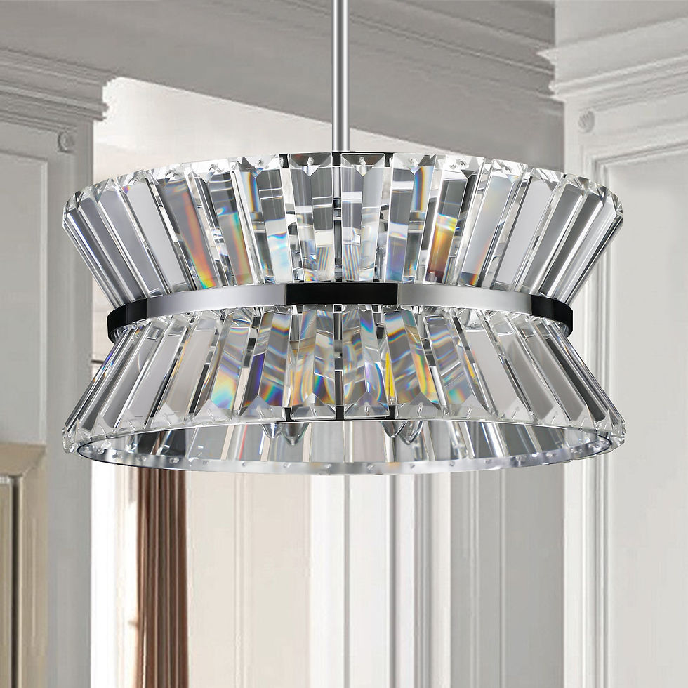 Thumbnail: Modern K9 Crystal Chandelier Pendant Light
