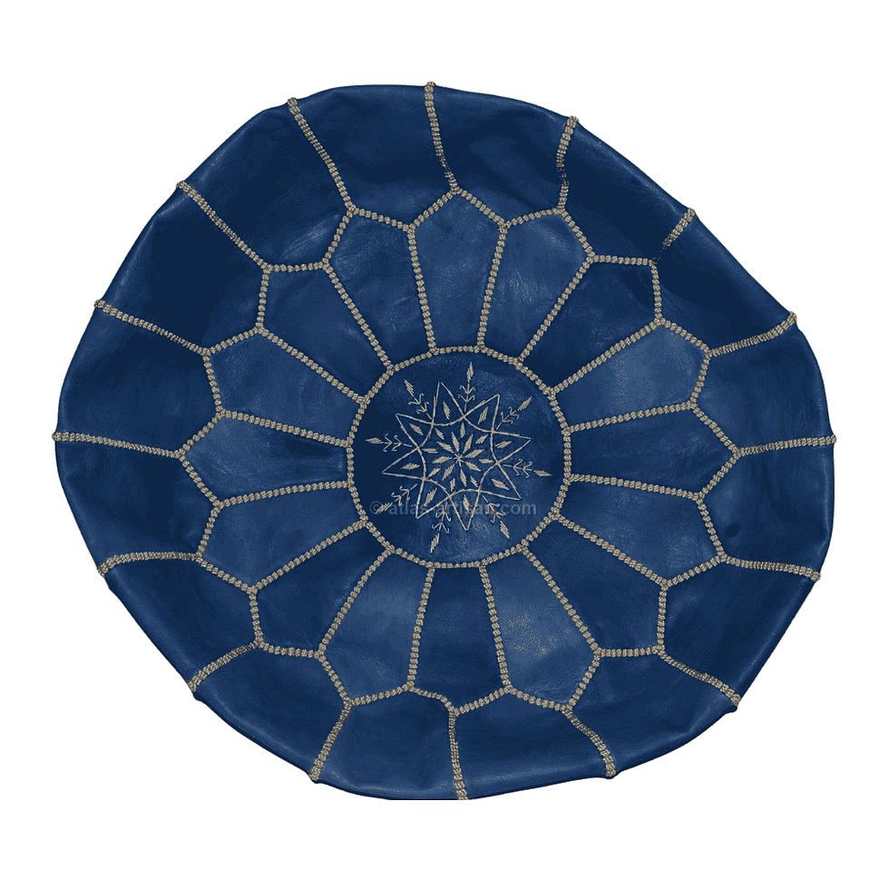 Thumbnail: Leather Poufs Lamarocana