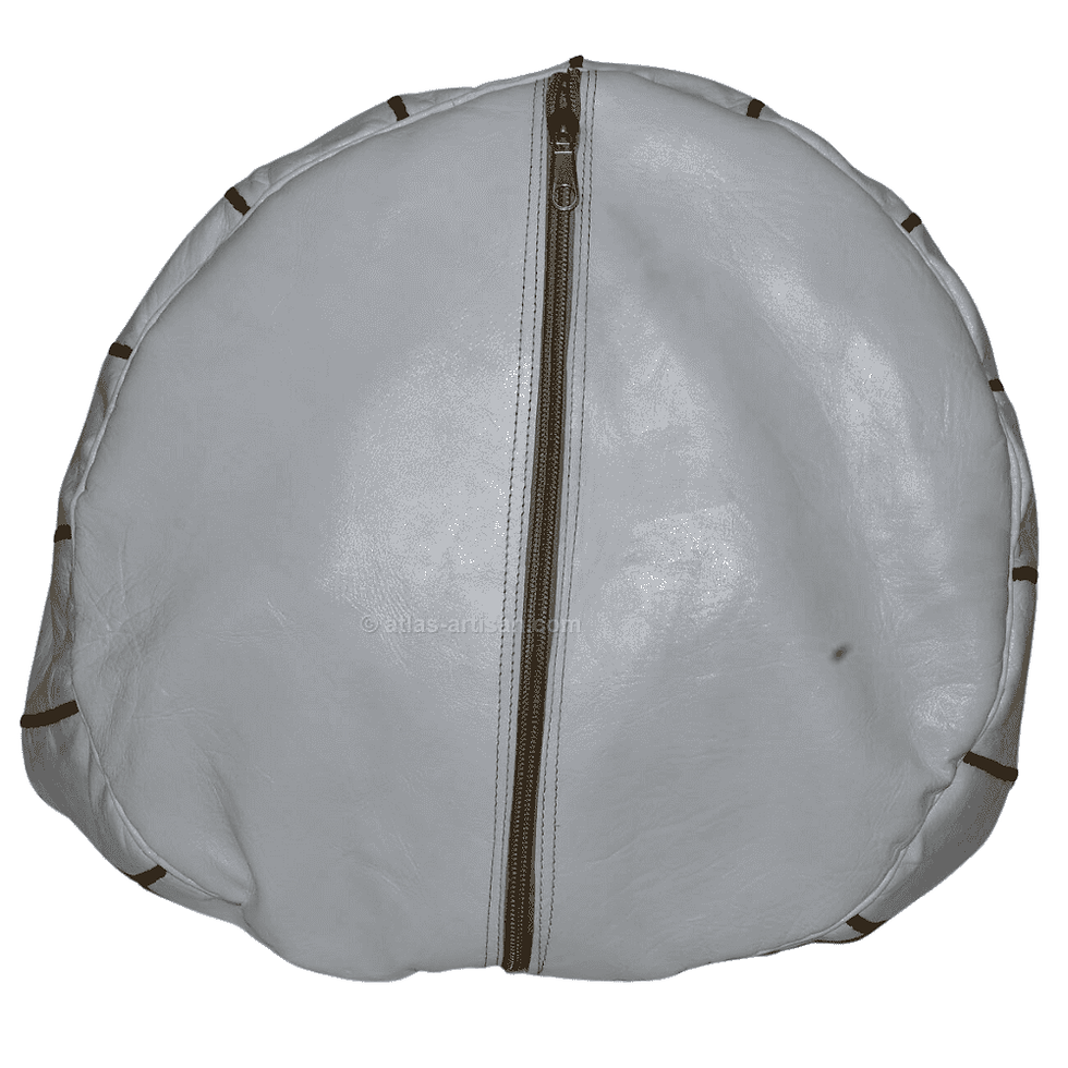 Thumbnail: Leather Poufs Lamarocana