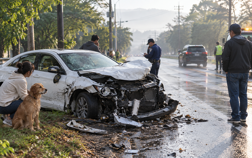 The Tail Lights Vanish but the Accident Doesn't