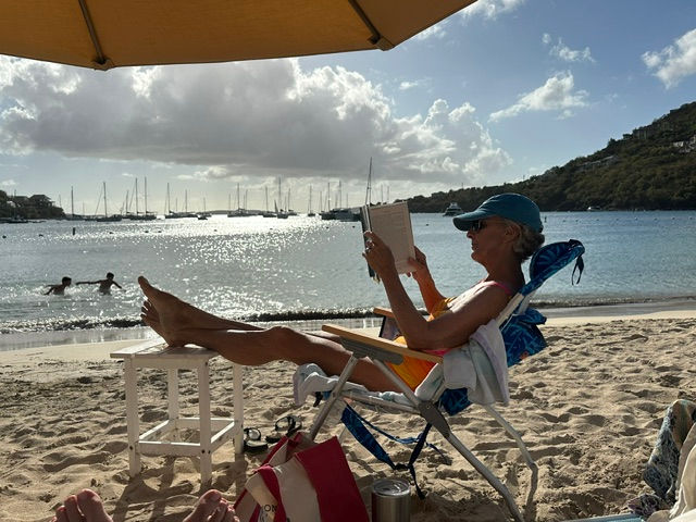 Relaxing at Honeymoon