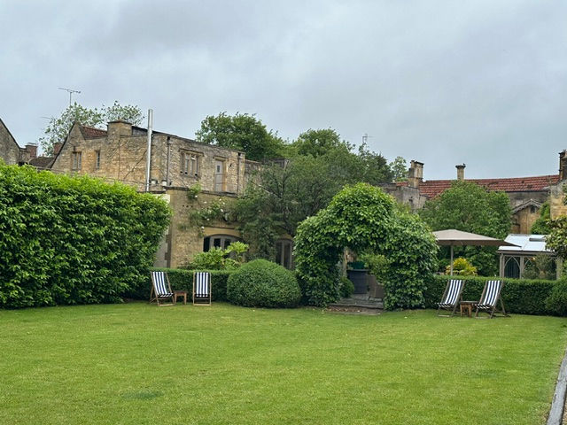 The lovely grounds of The Manor House Hotel