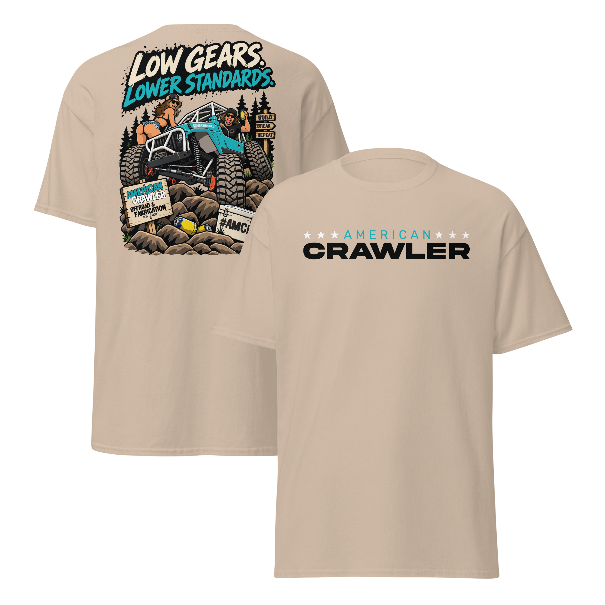 Low Gears. Lower Standards. AMCR T-Shirt