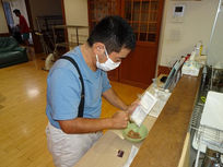 朝の日課です。