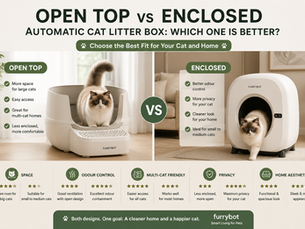 Open Top vs Enclosed Automatic Cat Litter Box: Which One Is Better?