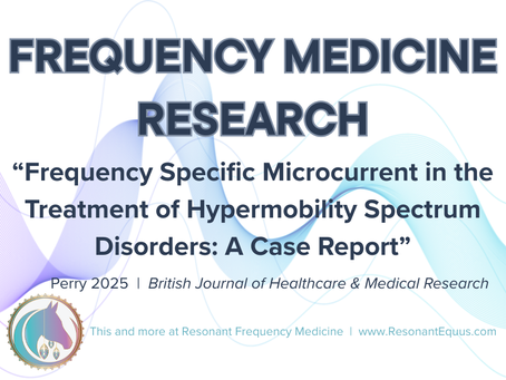 New FSM Case Report Published: Frequency Specific Microcurrent in the Treatment of Hypermobility Spectrum Disorders: A Case Report
