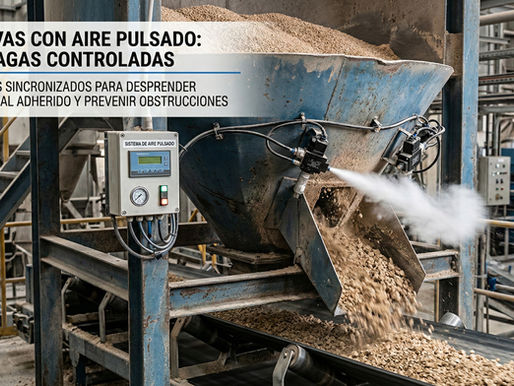 tolva con aire pulsado