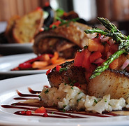 Gourmet Fish on Risotto